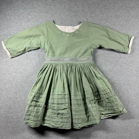 Well Dressed Wolf Silvery Sage Lucia Dress‎ Embroidered Beaded Size 5 - Picture 1 of 14